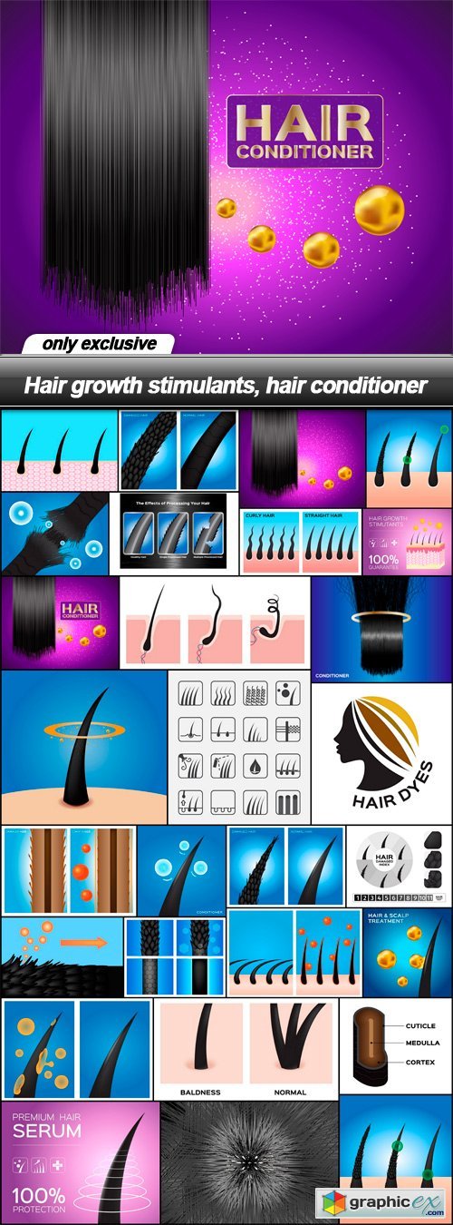 Hair growth stimulants, hair conditioner - 28 EPS