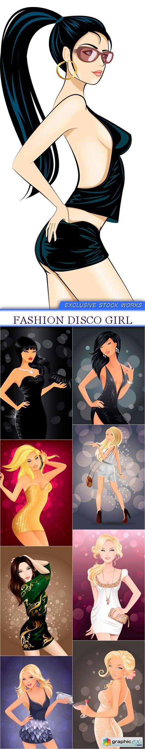 Fashion disco girl 9X JPEG