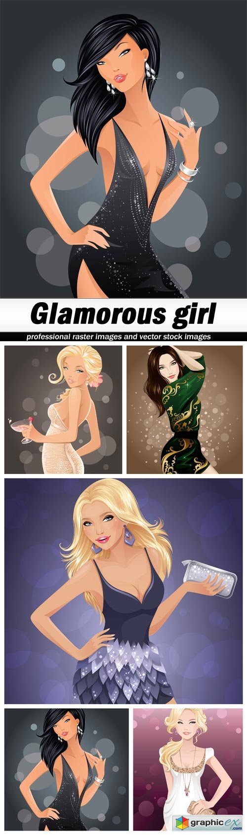 Glamorous girl - 5 EPS