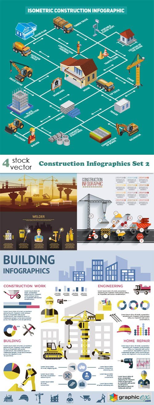 Construction Infographics Set 2