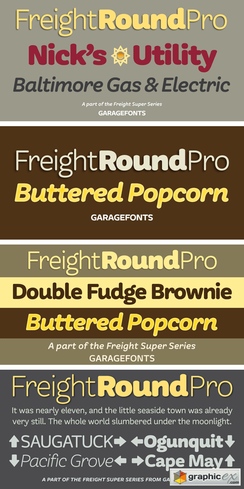  Freight Round Pro Font Family 