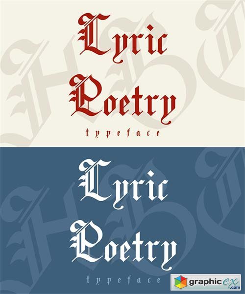  Lyric Poetry Font 