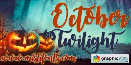  October Twilight Font 