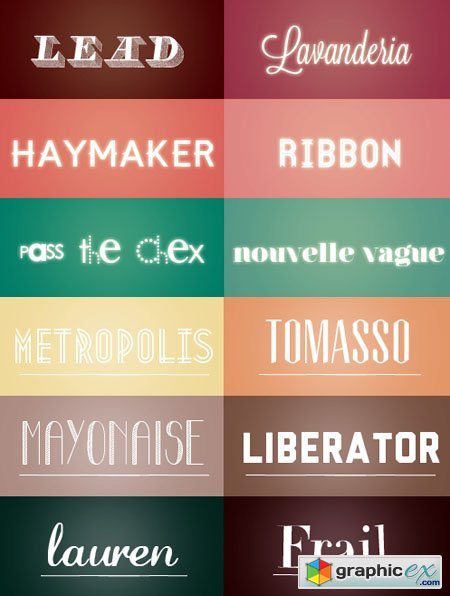  12 Beautiful Fonts 
