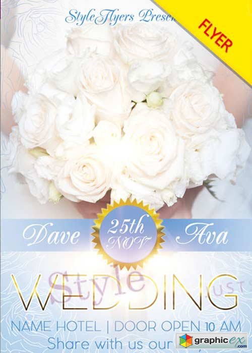 Wedding V11 PSD Flyer Template