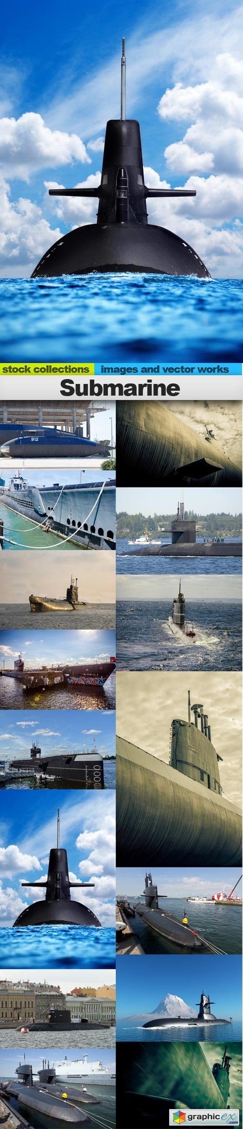 Submarine, 15 x UHQ JPEG