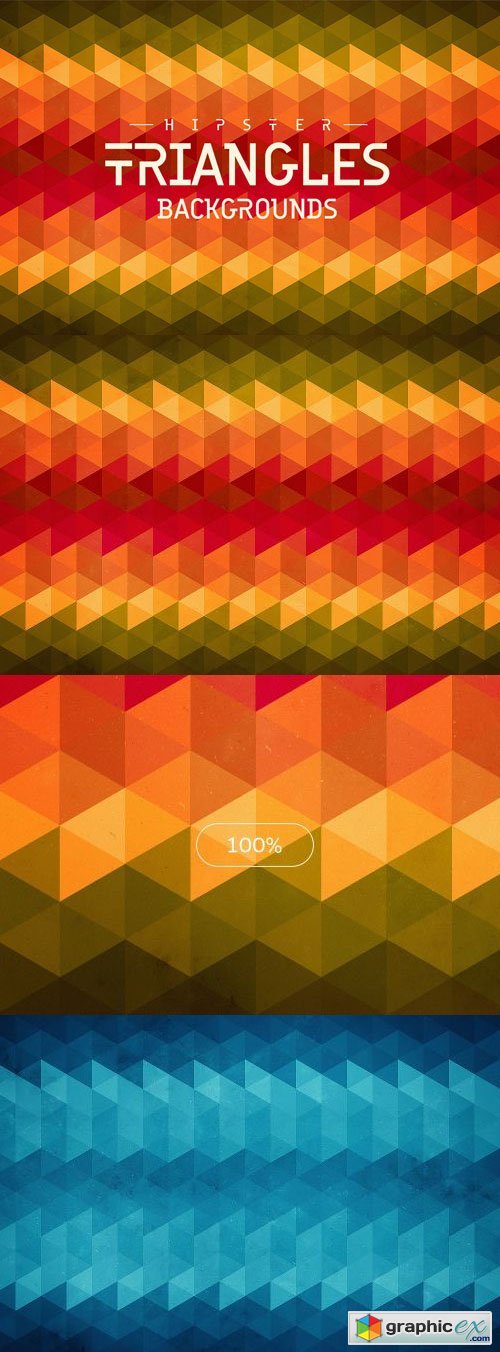 Hipster Triangles Backgrounds