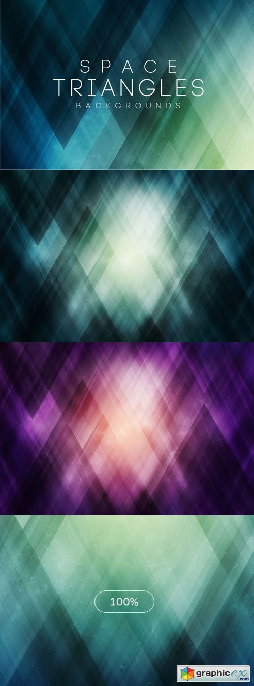 Space Triangles Backgrounds
