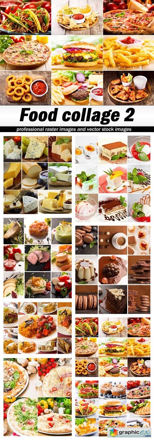 Food collage 2 - 8 UHQ JPEG