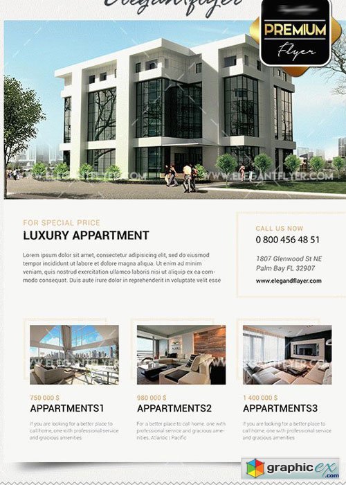 Your Apartments Premium PSD V8 Template + Facebook cover