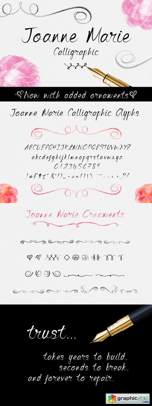 Joanne Marie Calligraphic Font 162714