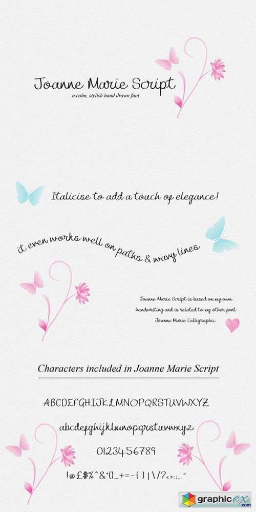 Joanne Marie Script Font - logo
