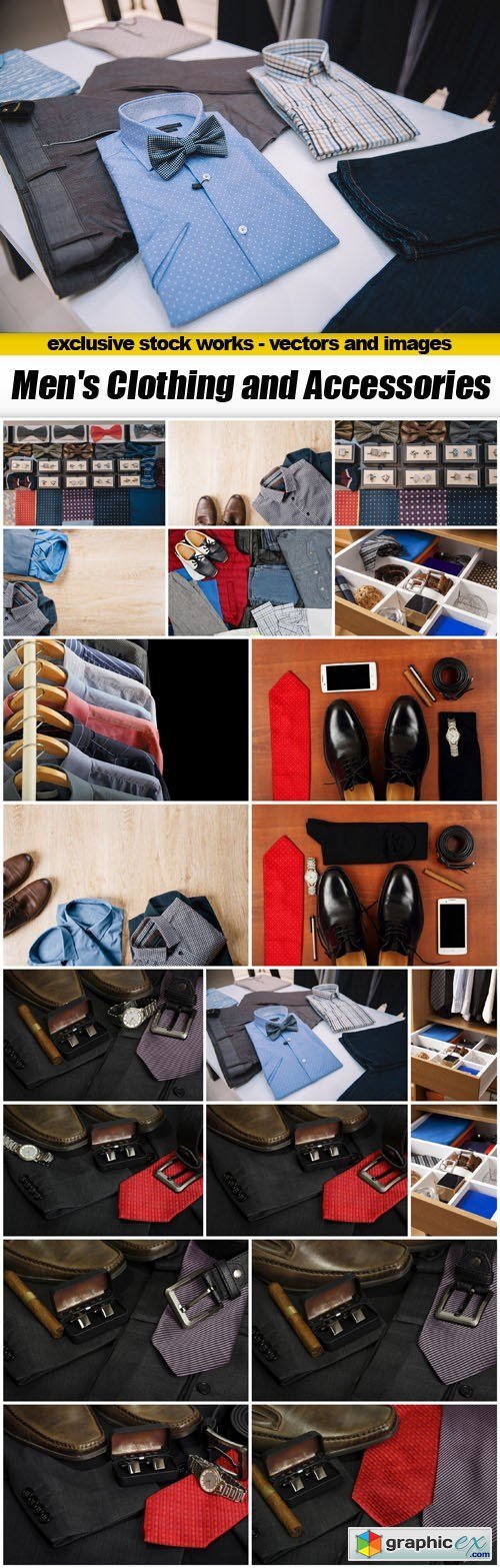 Men's Clothing and Accessories - 20xUHQ JPEG