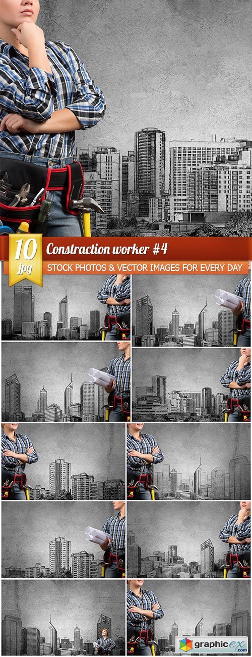 Constraction worker 4, 10 x UHQ JPEG
