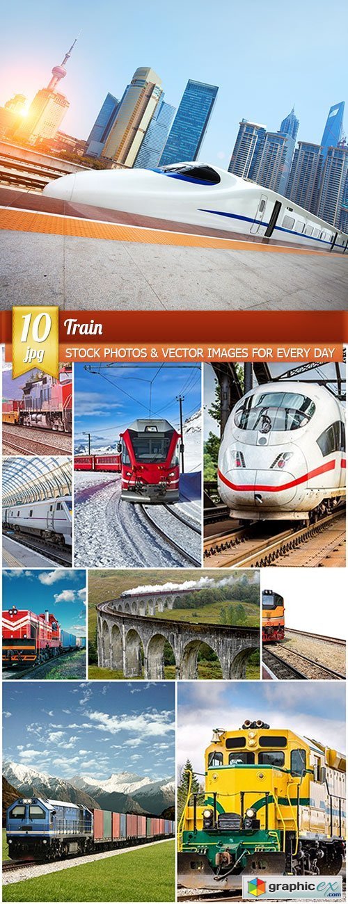 Train, 10 x UHQ JPEG