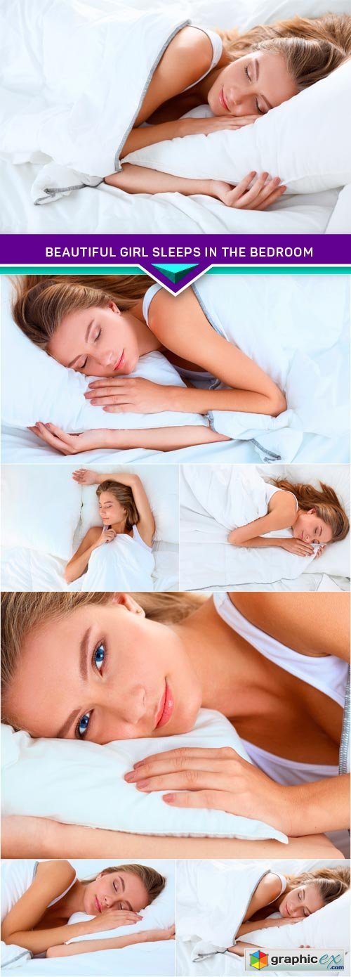 Beautiful girl sleeps in the bedroom 6X JPEG