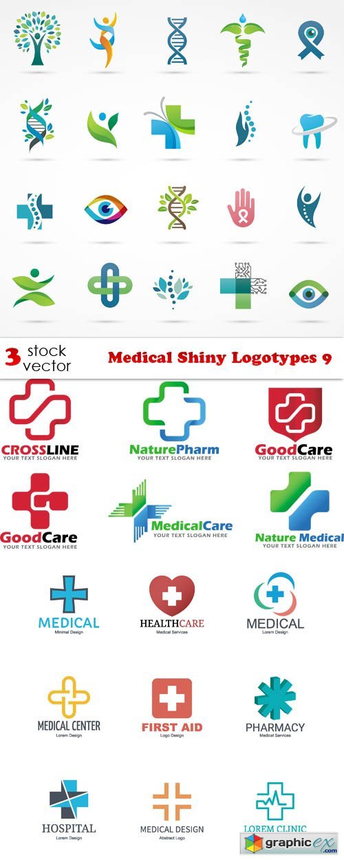 Medical Shiny Logotypes 9