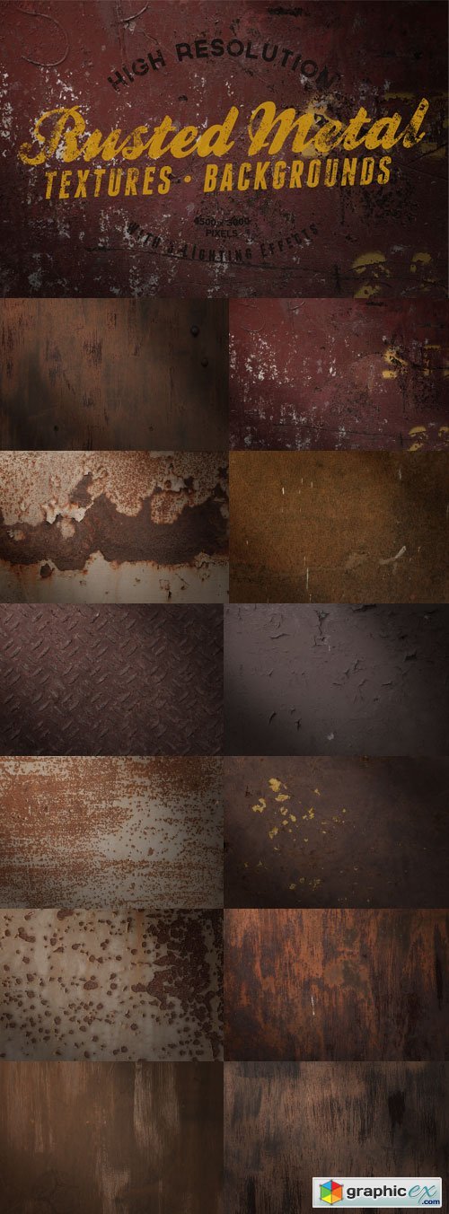 Metal Rust, Scratches And Cracks Backgrounds