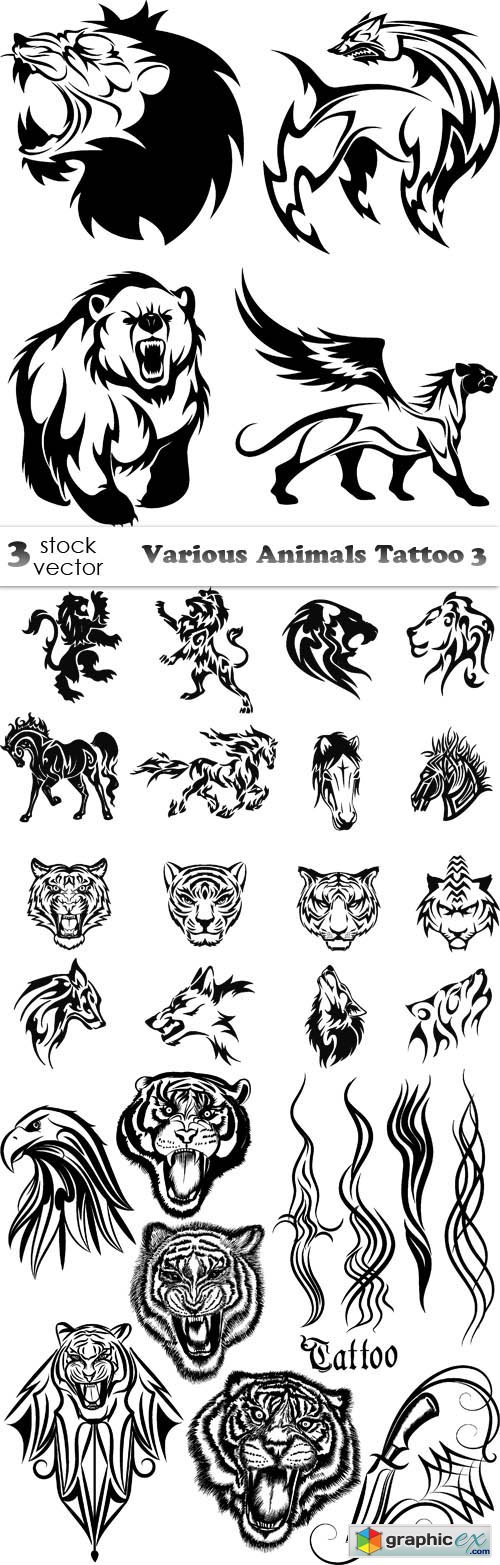 Various Animals Tattoo 3
