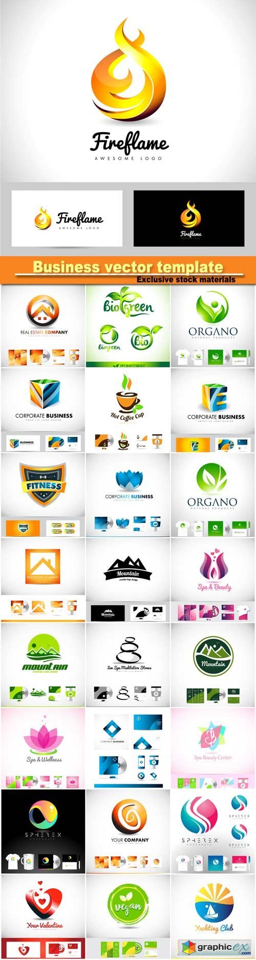 Logo icon, design template corporate identity
