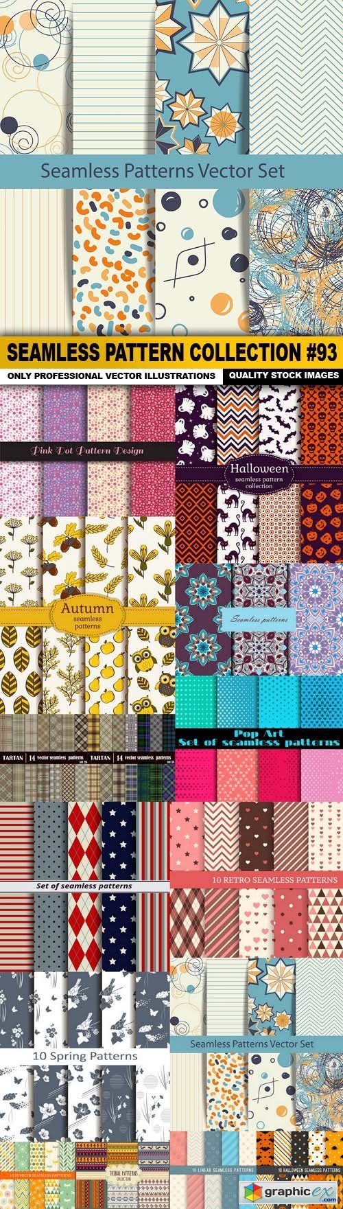 Seamless Pattern Collection #93 - 15 Vector