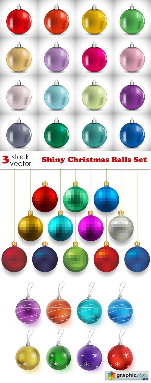 Shiny Christmas Balls Set