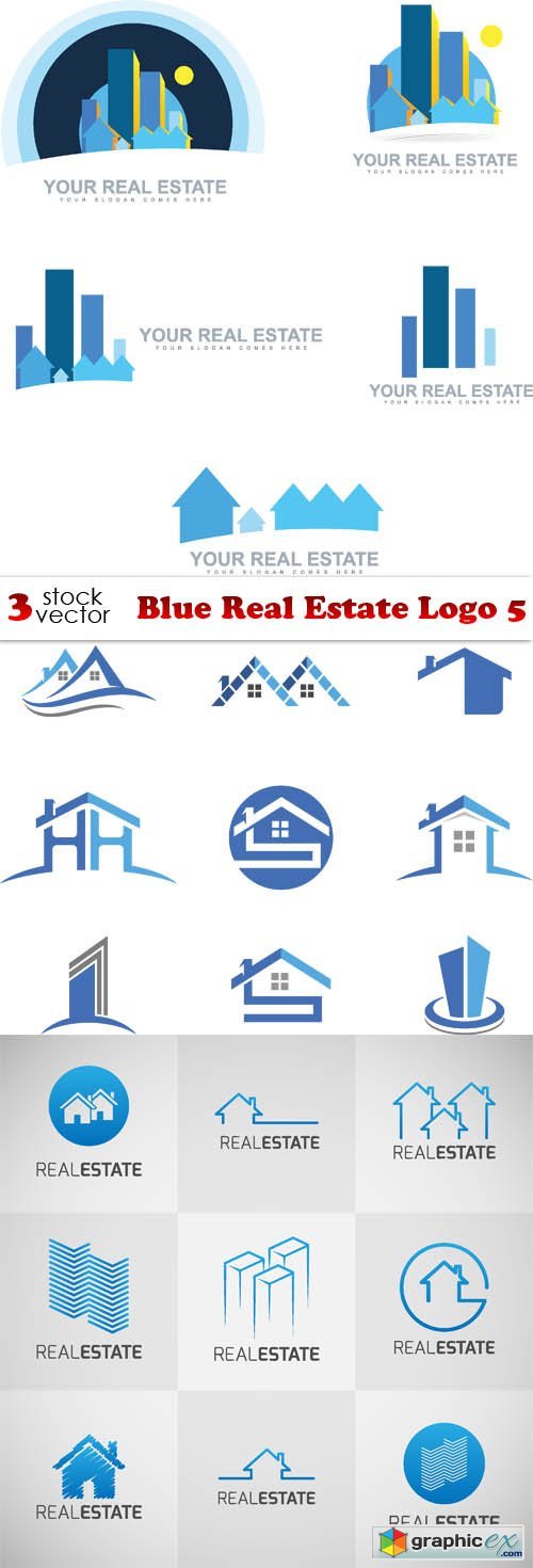 Blue Real Estate Logo 5