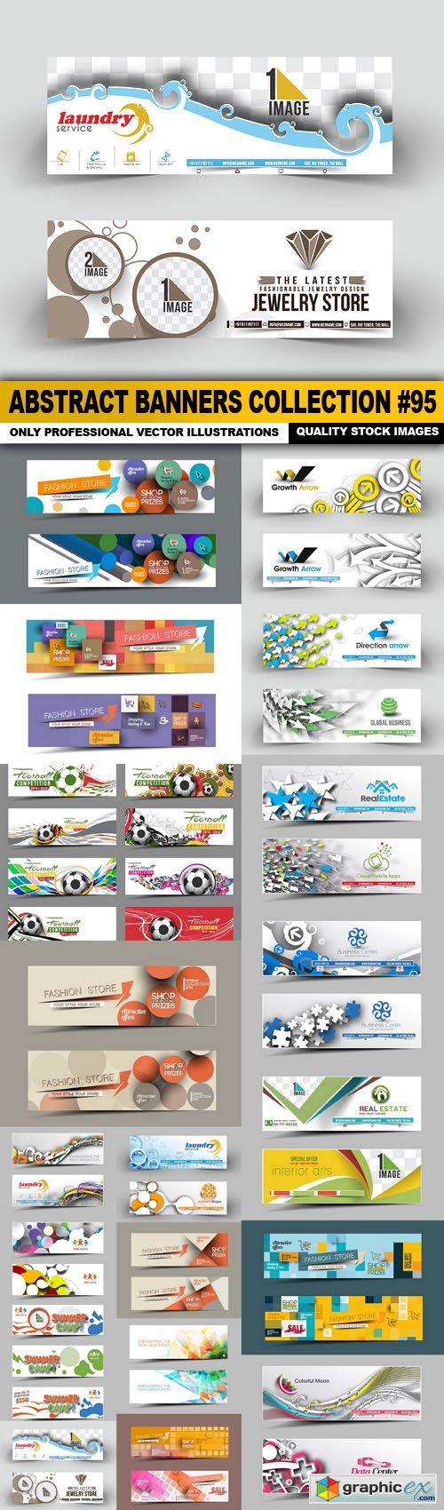 Abstract Banners Collection #95 - 20 Vectors