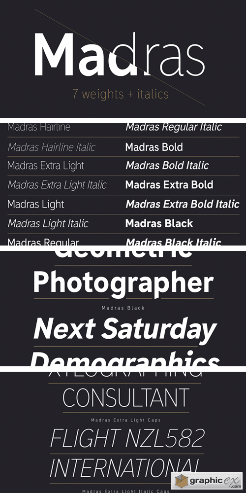 Madras Font Family