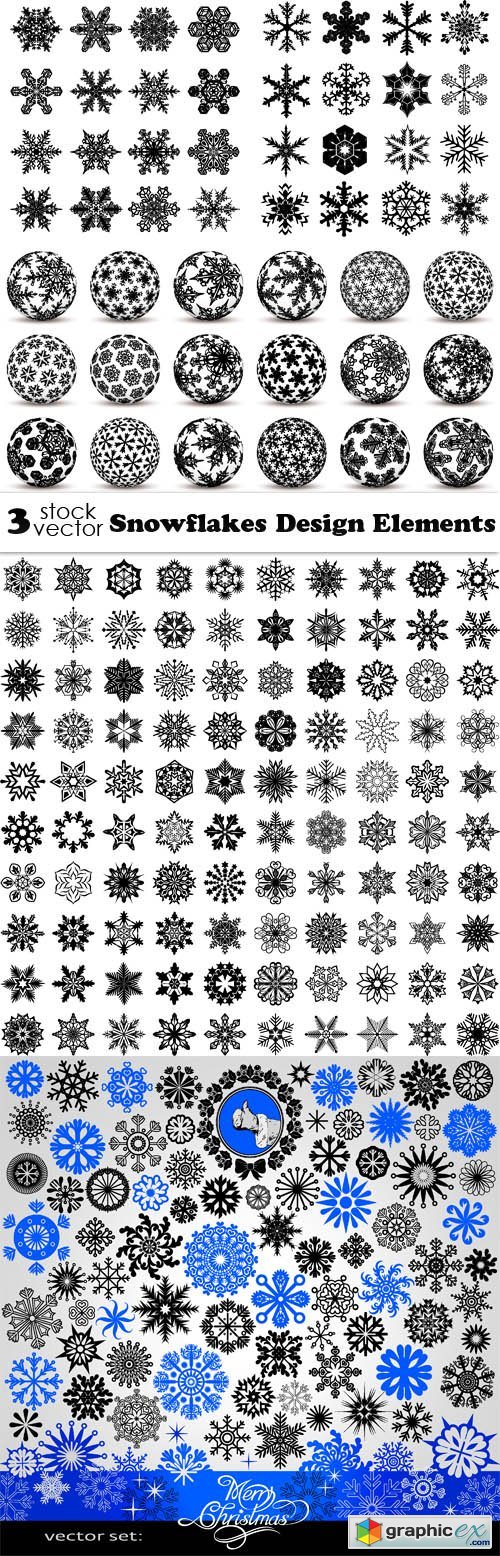 Snowflakes Design Elements