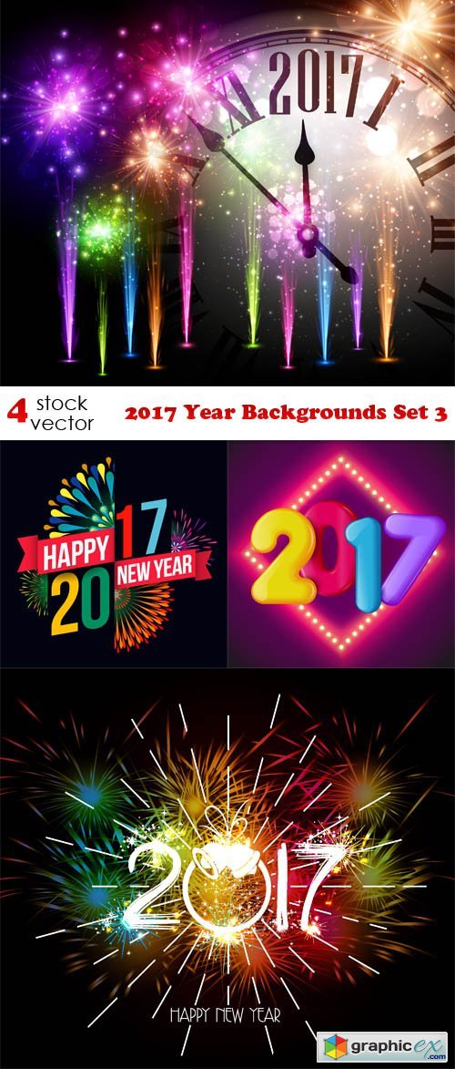 2017 Year Backgrounds Set 3