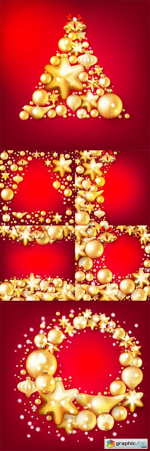Red and Gold Christmas Backgrounds