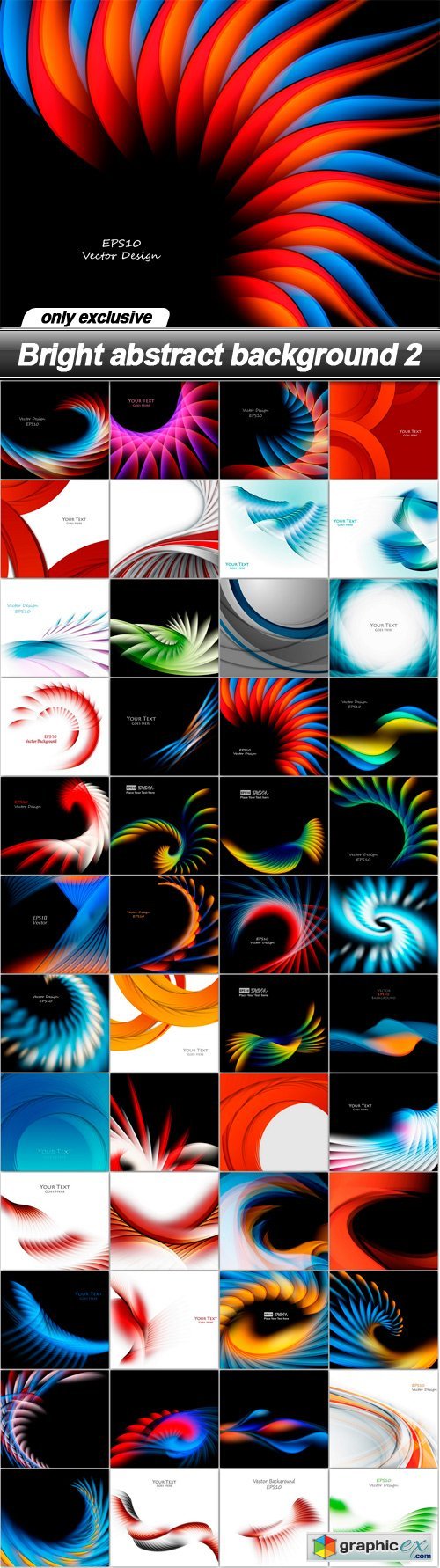 Bright abstract background 2 - 48 EPS