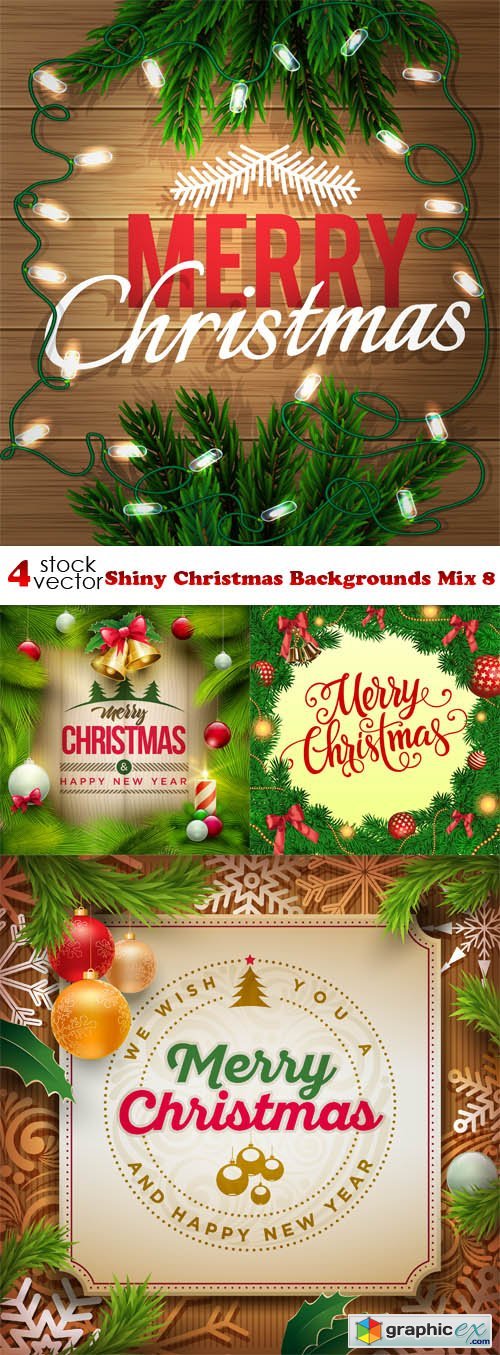 Shiny Christmas Backgrounds Mix 8