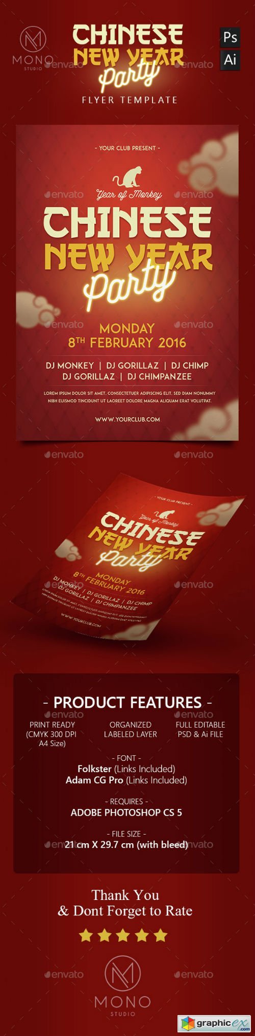 Chinese New Year Flyer 14556635