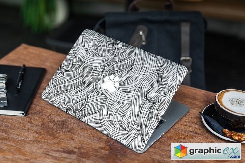 Download Macbook Skin Mock Up Free Download Vector Stock Image Photoshop Icon