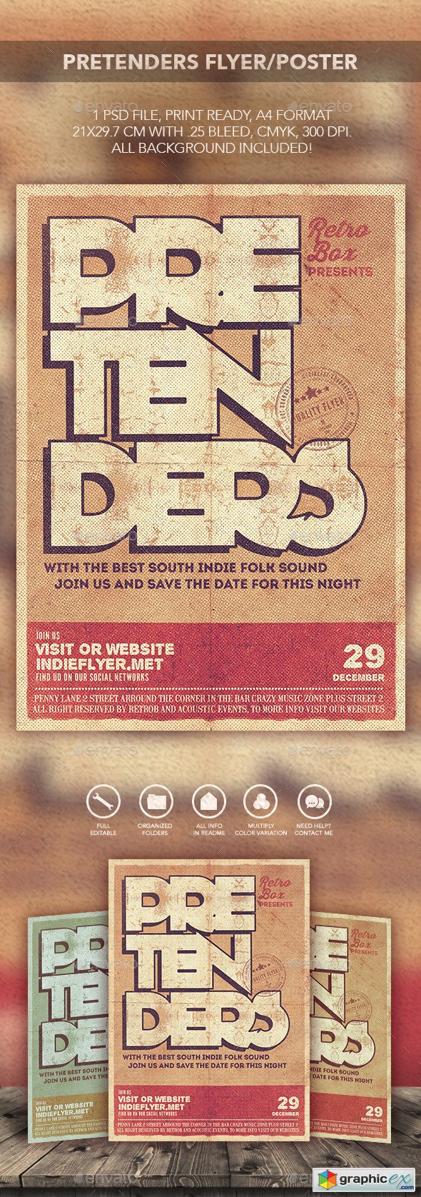 Pretenders Flyer/Poster