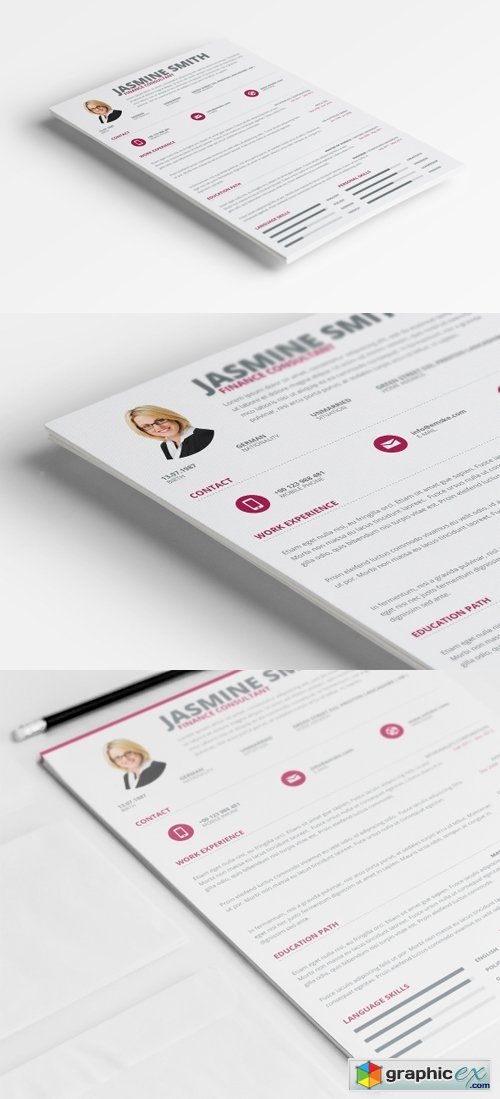 One Page Resume Template