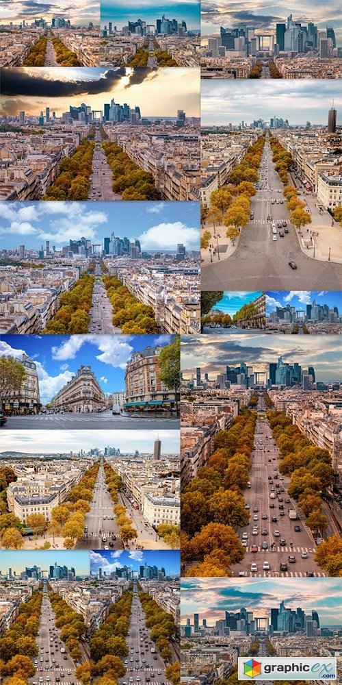 La Defense Financial District Paris France in autumn