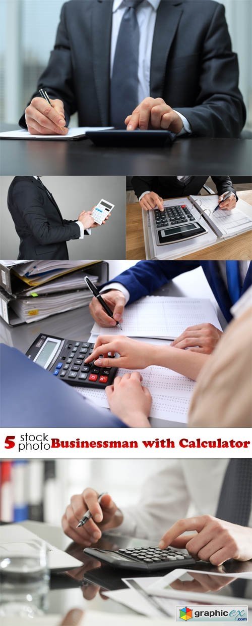 Businessman with Calculator