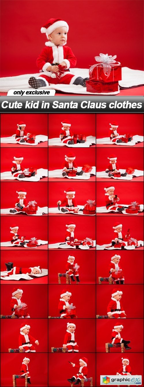 Cute kid in Santa Claus clothes - 25 UHQ JPEG