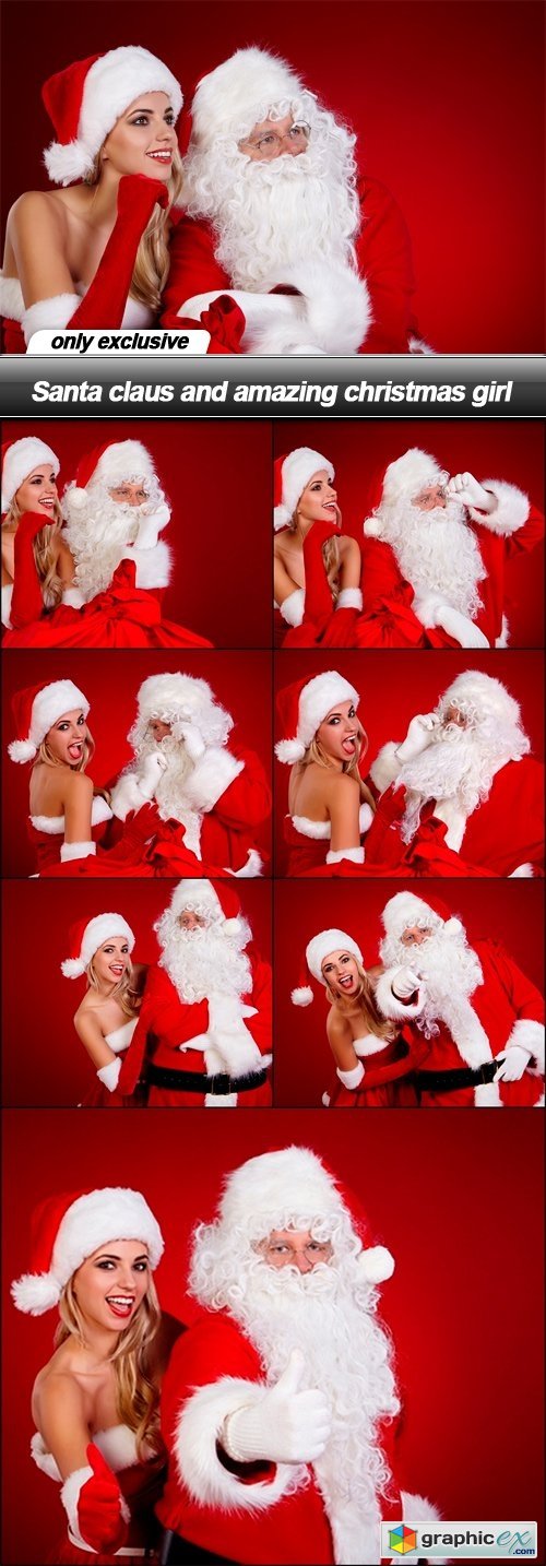 Santa claus and amazing christmas girl - 8 UHQ JPEG