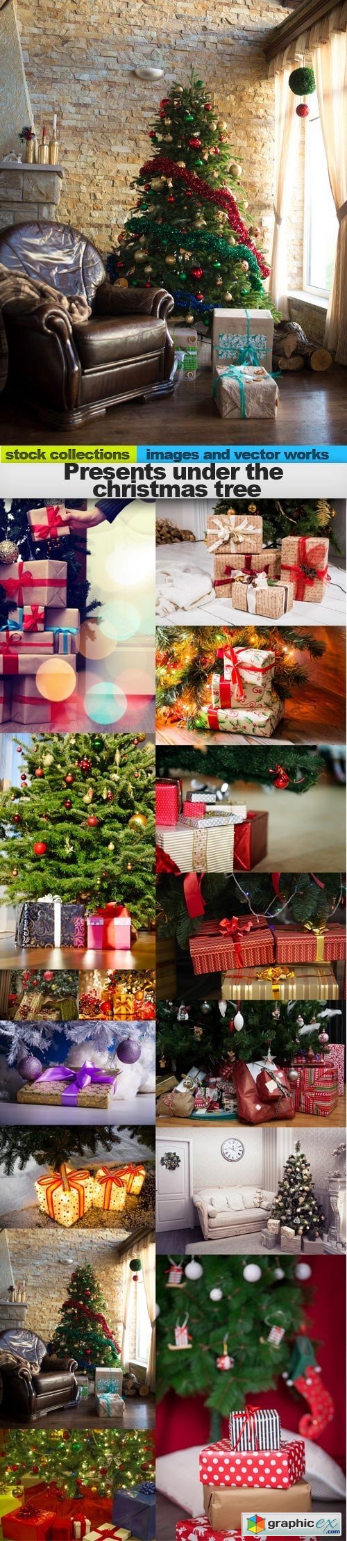 Presents under the christmas tree, 15 x UHQ JPEG