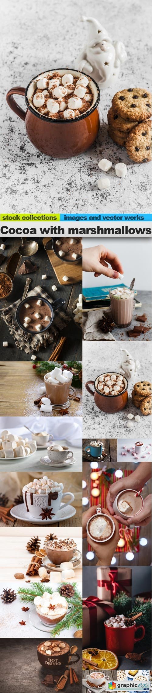 Cocoa with marshmallows 2, 15 x UHQ JPEG