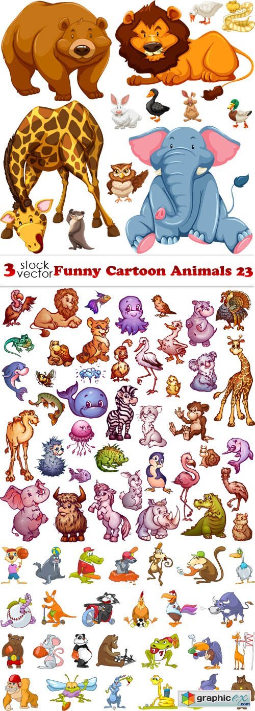 Funny Cartoon Animals 23