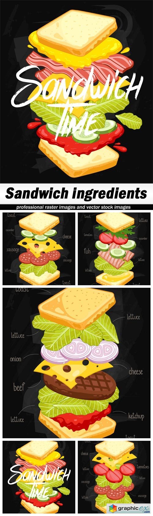 Sandwich ingredients - 5 EPS