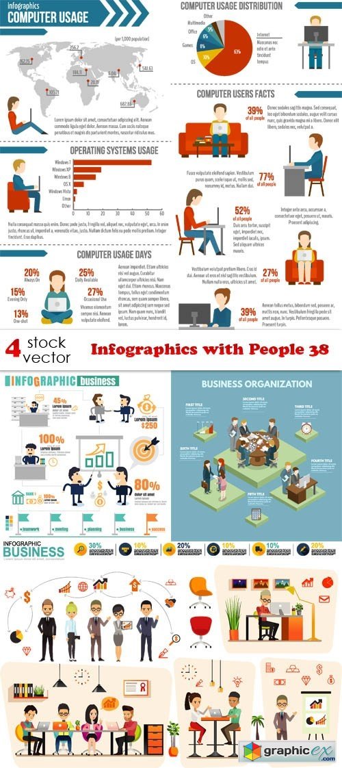 Infographics with People 38