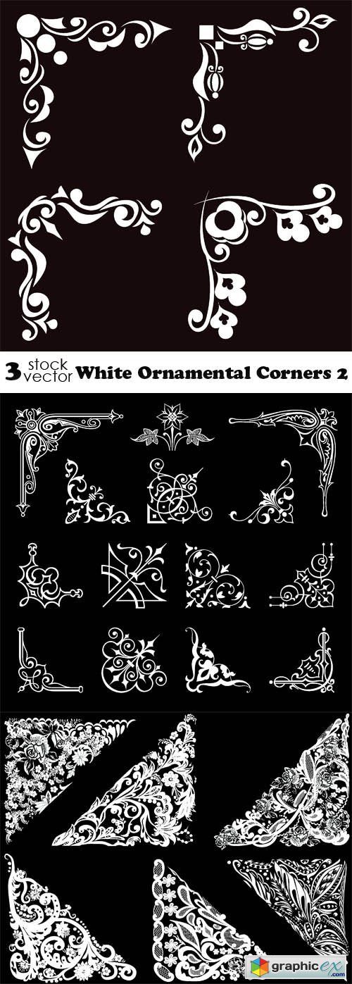 White Ornamental Corners 2