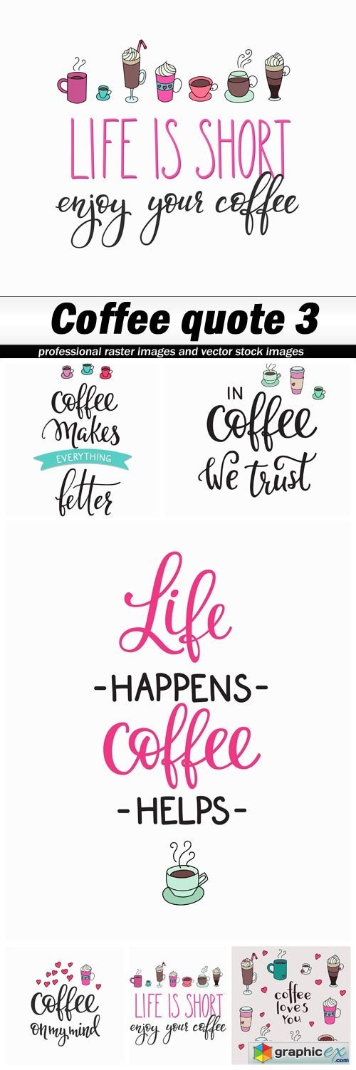 Coffee quote 3 - 6 EPS