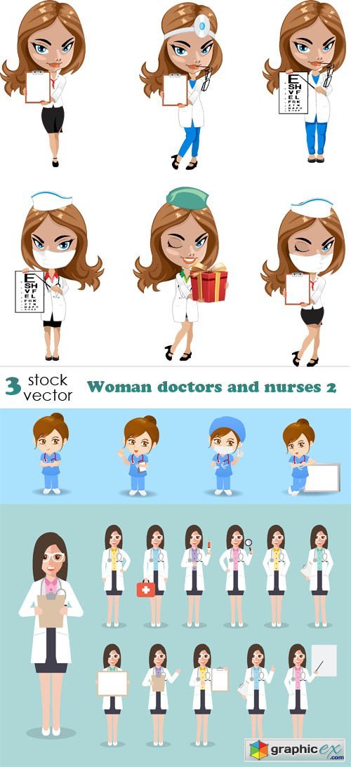 Woman doctors and nurses 2